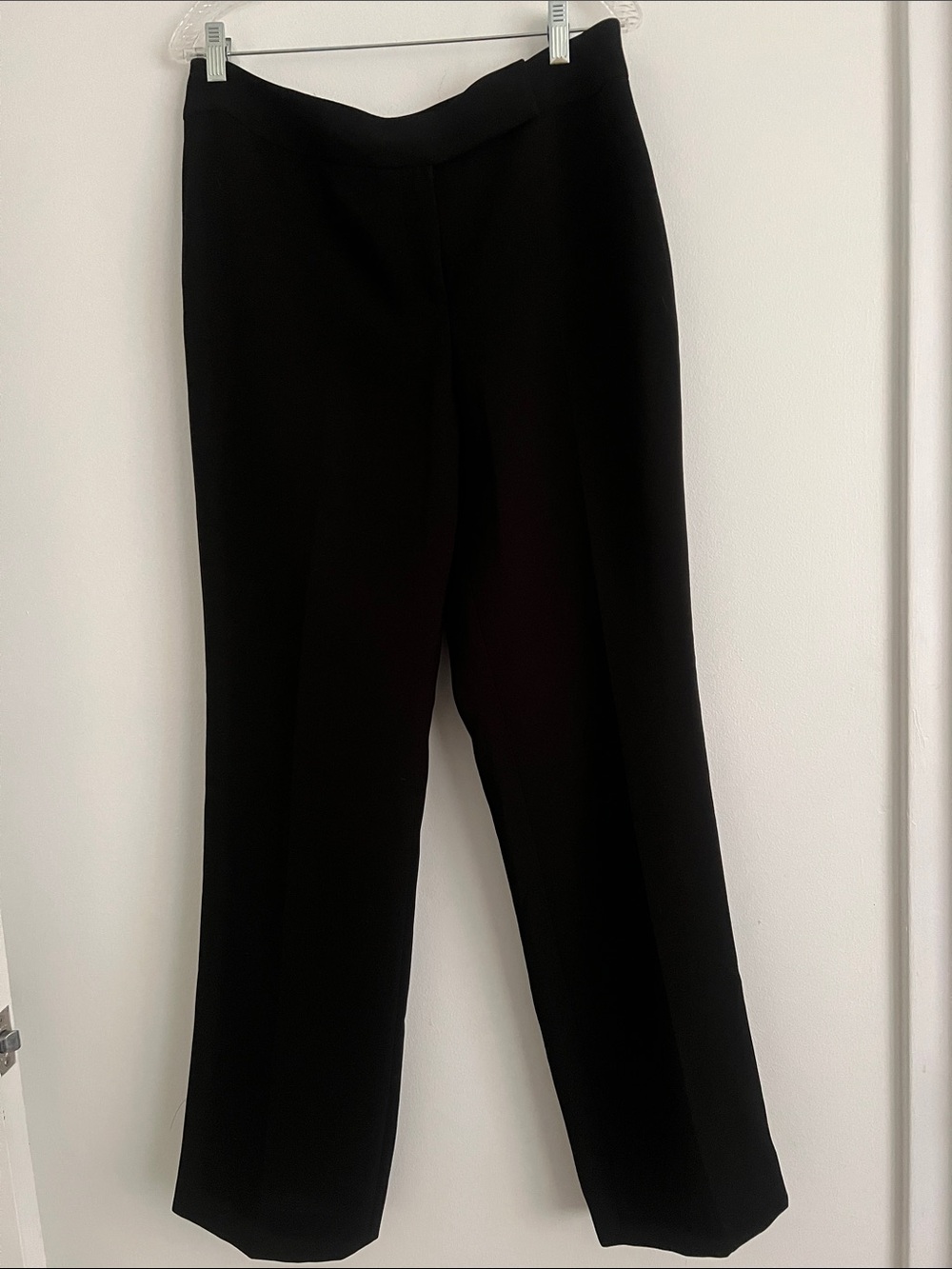 Black Wide-Leg Women's Dress Pants